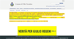 Desktop Screenshot of comune.villavicentina.ud.it