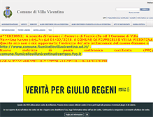 Tablet Screenshot of comune.villavicentina.ud.it